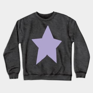 Purple Lavender Star on Pink Crewneck Sweatshirt